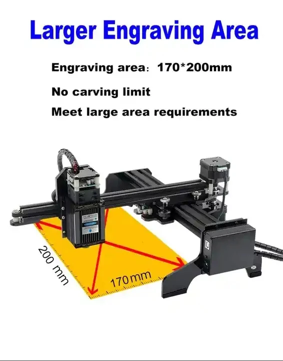 High Power Laser Engraving Machine Plastic Marking Machine Micro Small Engraving Machine Wood Engraving 7W