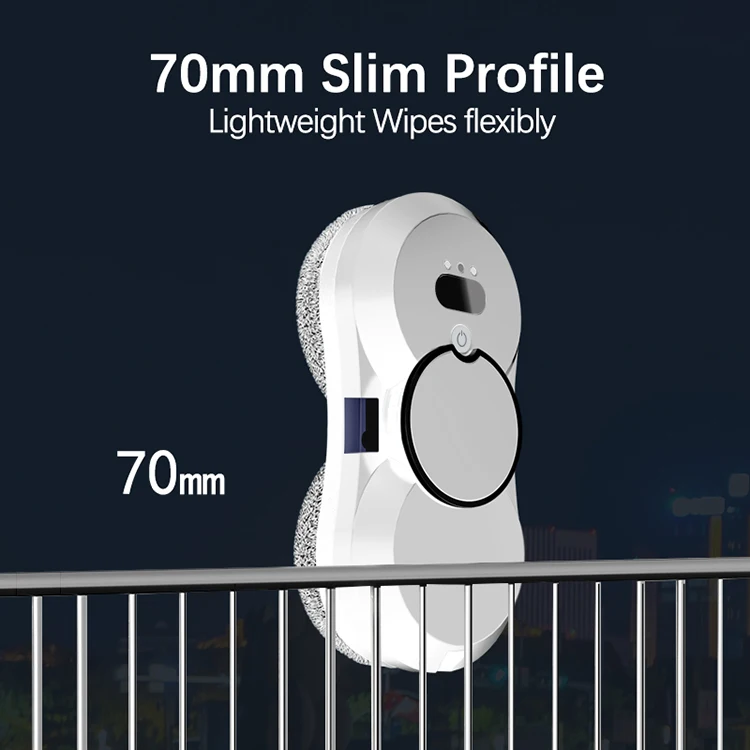 Automatic Smart Window Cleaner Robot W17S Auto Water Spray Room Window Cleaning Robot Remote Control Robot Window Washer