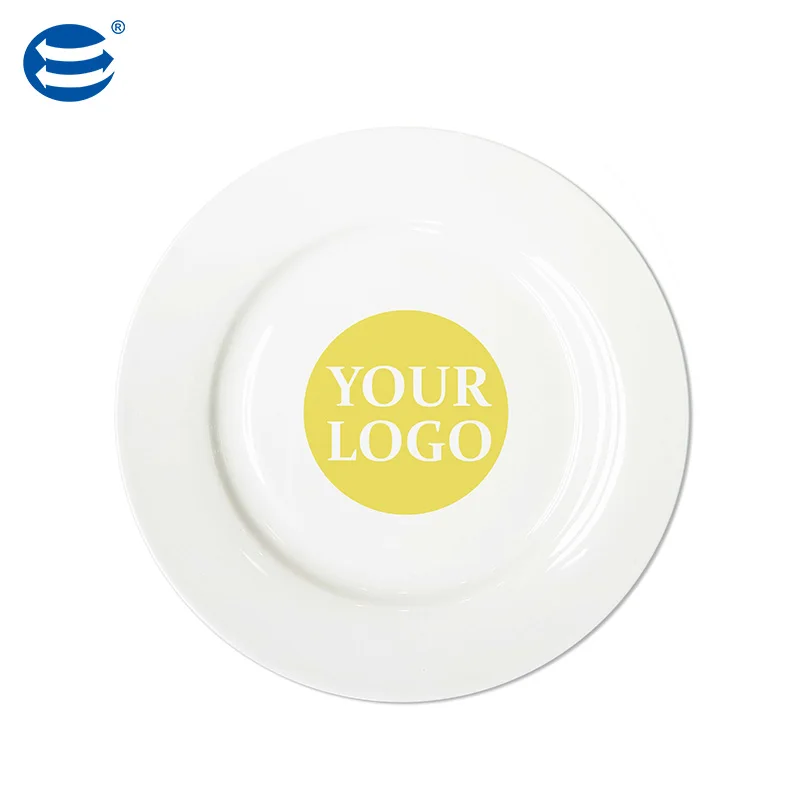 Factory custom fine logo and different type dinner plate with color box