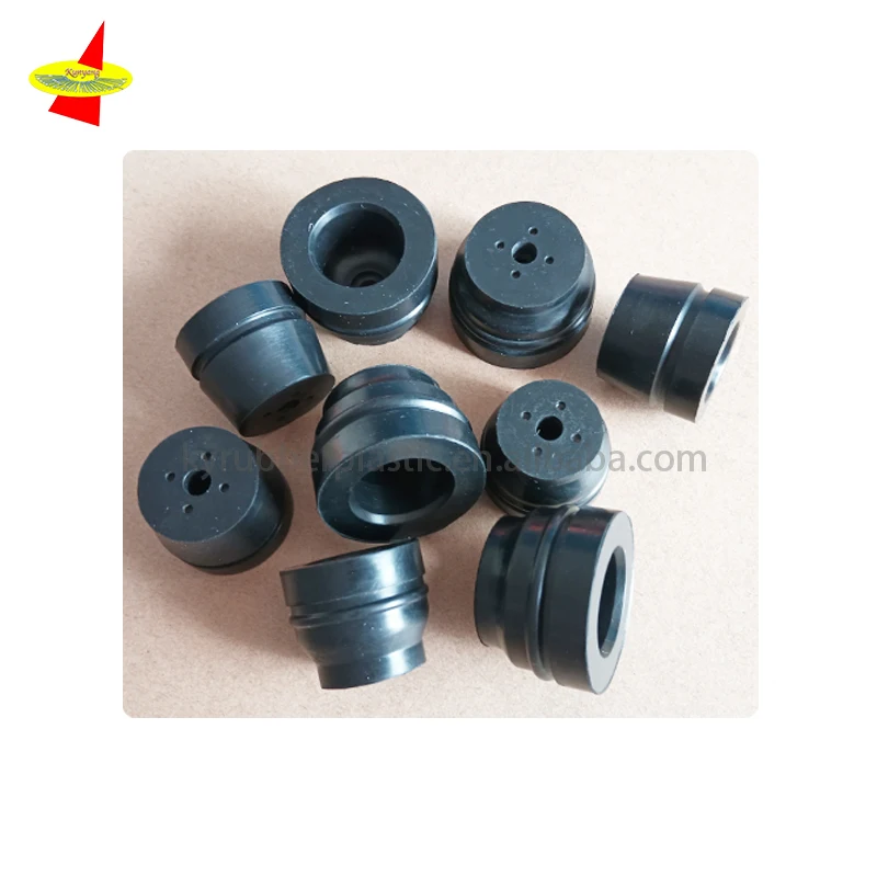 Custom Molded 80 Shore A Different Sized Durable Automotive Shock Absorption EPDM Rubber Part