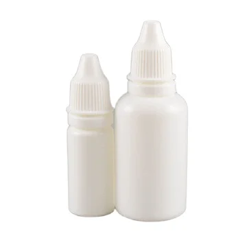 10ml 30ml hdpe eye dropper bottle 15 ml plastic white food tamper proof nozzle tip