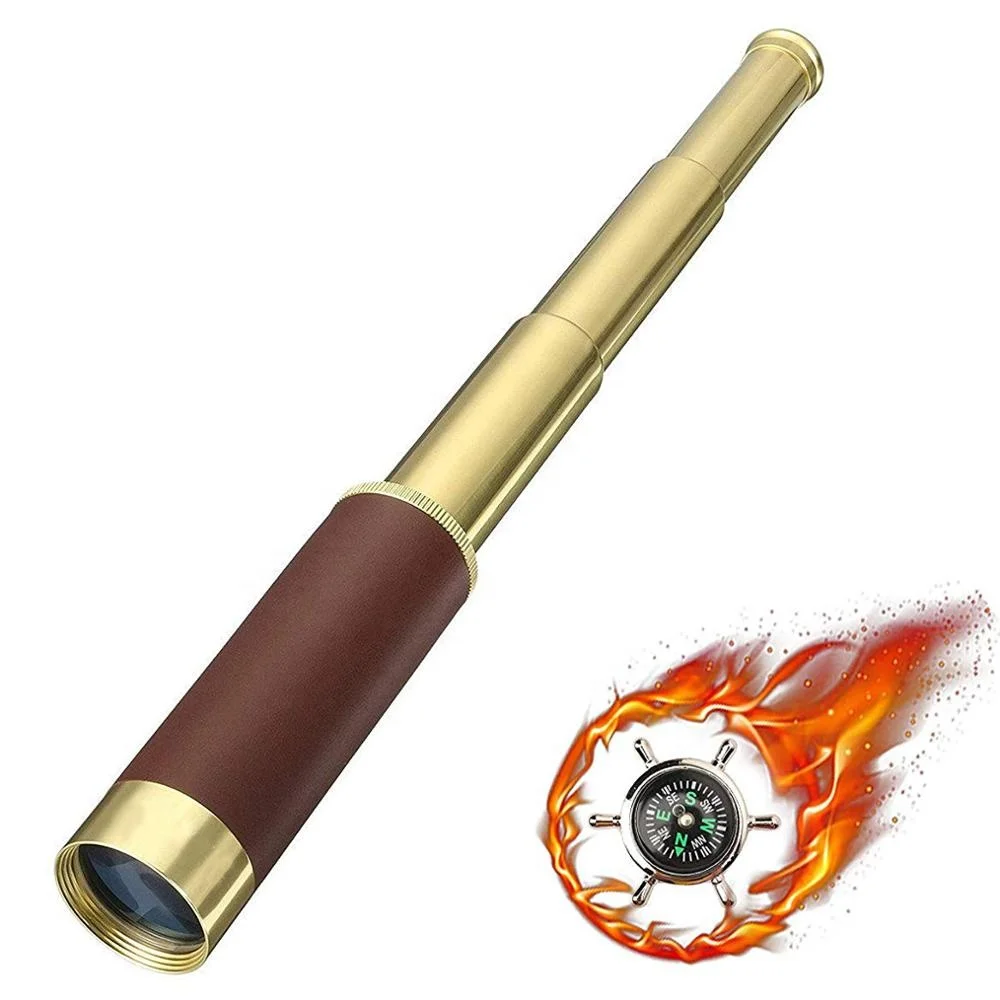 Hot Sell 25x30 Zoomable Pocket Portable Collapsible Waterproof Pirate Monocular