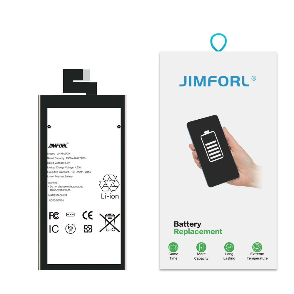 
High quality replacement mobile phone battery for Vivo x5 max plus x5 max + battery BK-80 2300mah 