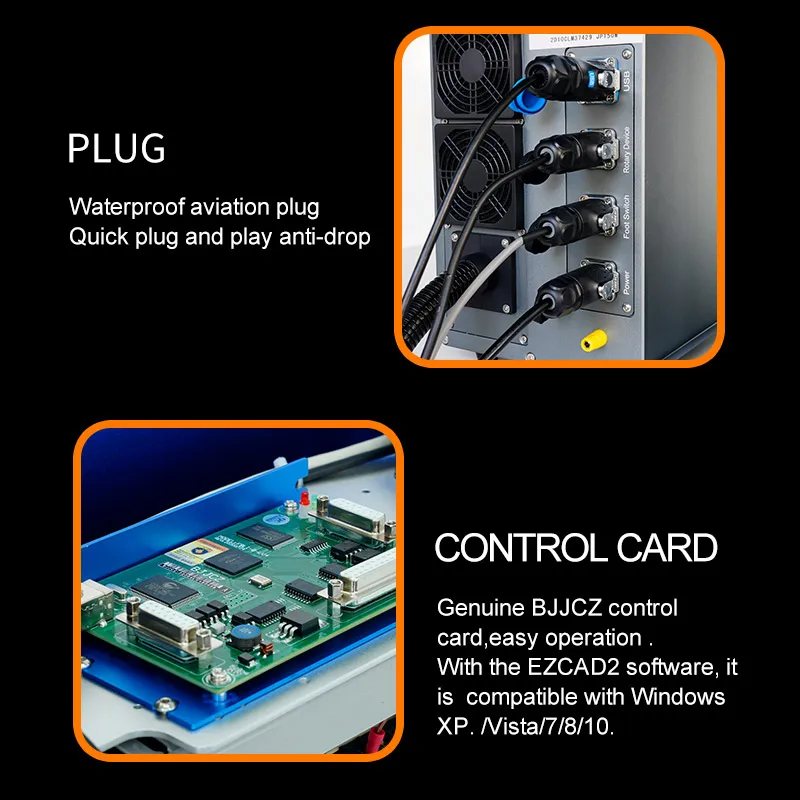 BYLASER 30 50 60 80 watt mopa fiber laser marking machine for pet tag name plate metal credit id card