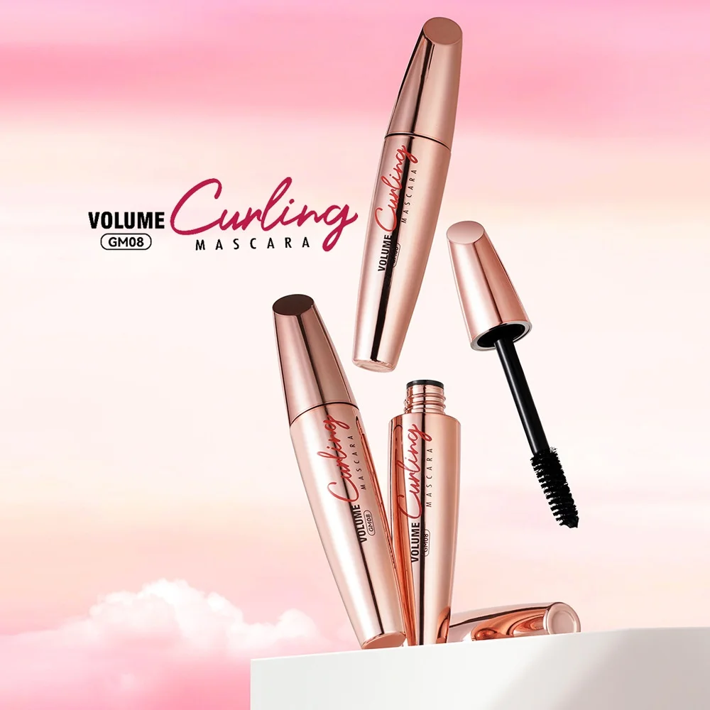 GIGIROSE Non-Blooming Mineral Cream Mascara Eyeliner Pen Set Long Curling Thick Glue Pen with Labeling Wholesale