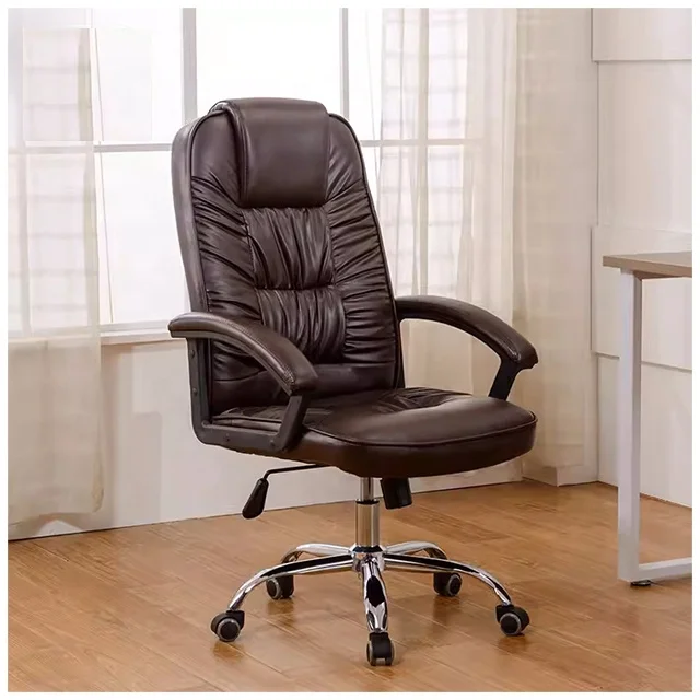 High Quality Luxury Ergonomic Office Chair Soft Cushion Boss CEO Leader Staff Meeting Room Modern PU Leather Fabric Office Chair