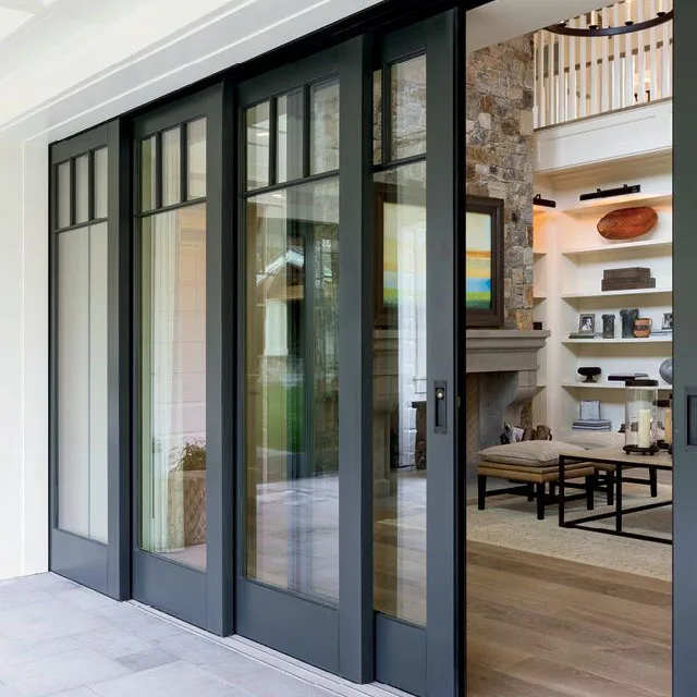 JBDhome Toughened Automatic Sensor Glass Sliding Door Heavy Duty Aluminium Sliding Door High Quality Fashion Custom Sliding Door