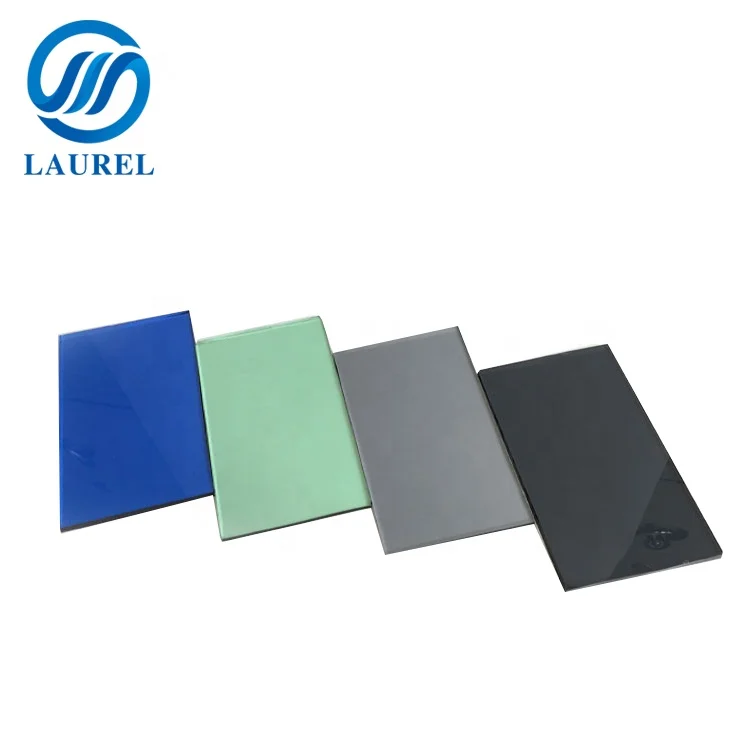 dark blue float glass  4mm 5mm 6mm grey color reflective glass manufacturer