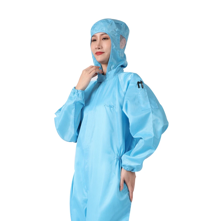Factory for sale High Quality Cleanroom Garment Antistatic Suit For Protection Anti Static Dust Proof Clothing