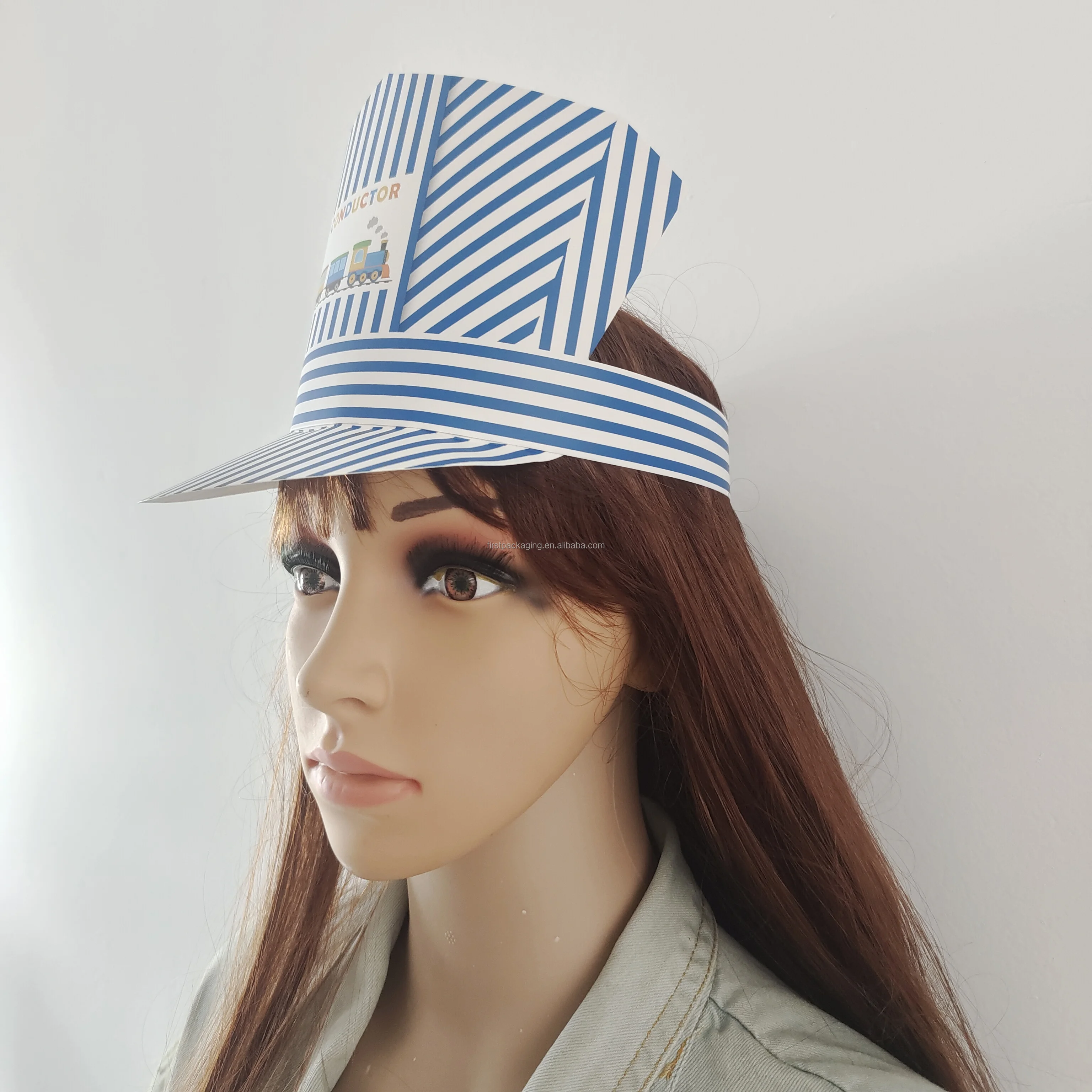 Custom logo fashion summer beach pearl paper sun straw visor hat for women