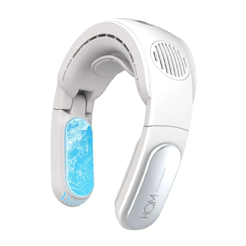 MYVOES Best Selling Personal Hands-Free Hand Free Mini Portable Fabric Camping Pack Hanging Neck Fan Dual Rechargeable Cooling