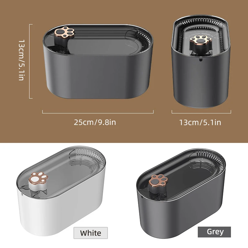 Animal Water Dispenser Ultra-quiet Automatic Cat Drinking Fountains Cat Water Fountain With Replacement Filters