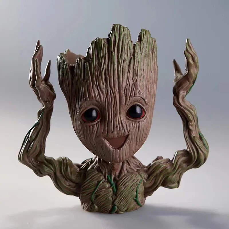 Eco friendly polyresin resin flowerpot treeman baby groot planter flower pot for garden