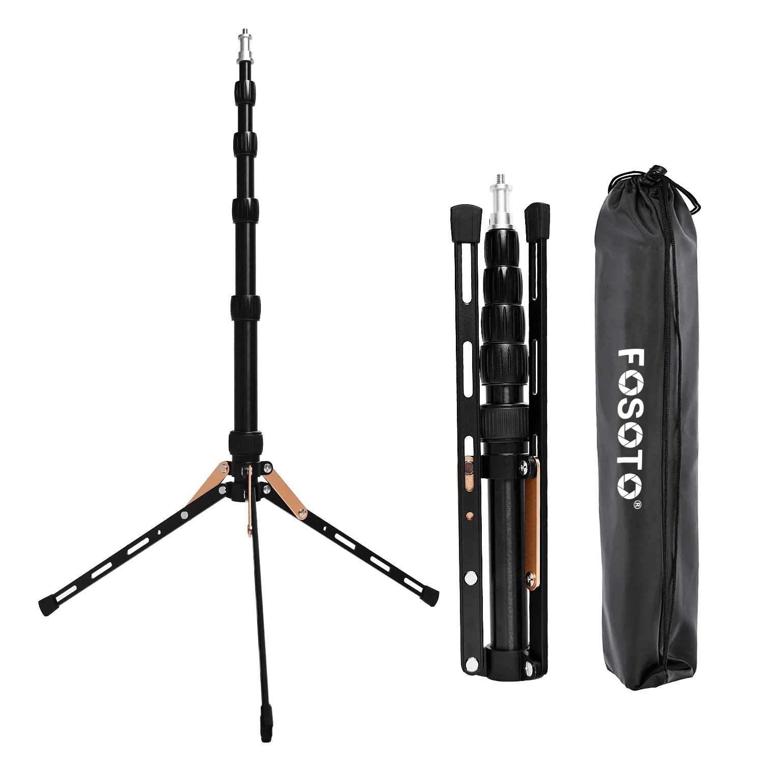 FOSOTO FT-140 Led Light Stand Portable Tripod For Photographic Lighting Flash Umbrellas Reflector Photo Studio Camera Phone
