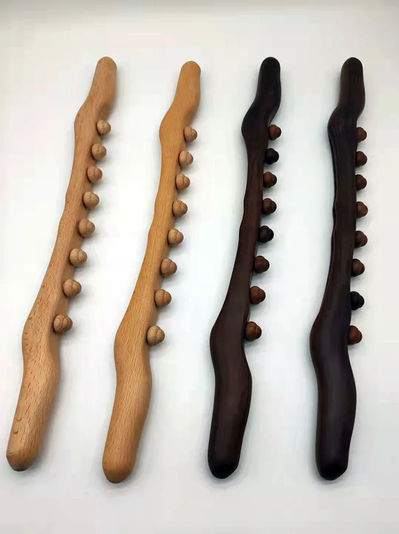 Wooden Gua Sha Tools Accessories Anti Cellulite Massage Set Roller Lymphatic Drainage Tool Therapy