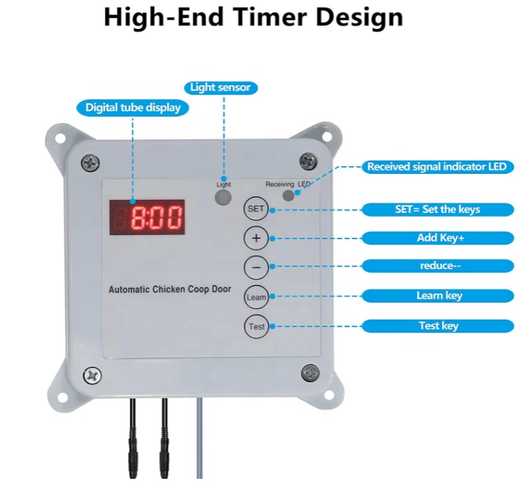 C-4 12v электрический таймер курятник автоматический курятник открывания двери контроллер фермы и бытовой бесплатных запасных частей