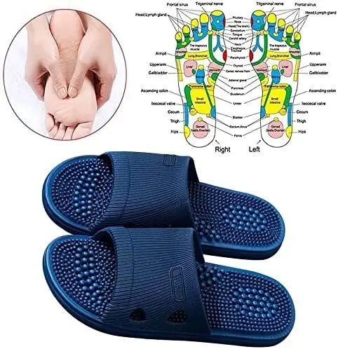 FREE SAMPLE Massage Slippers Acupressure Foot Open Toe Sandals Relief Foot Pain Plantar Fasciitis Slippers Indoor Non-Slip