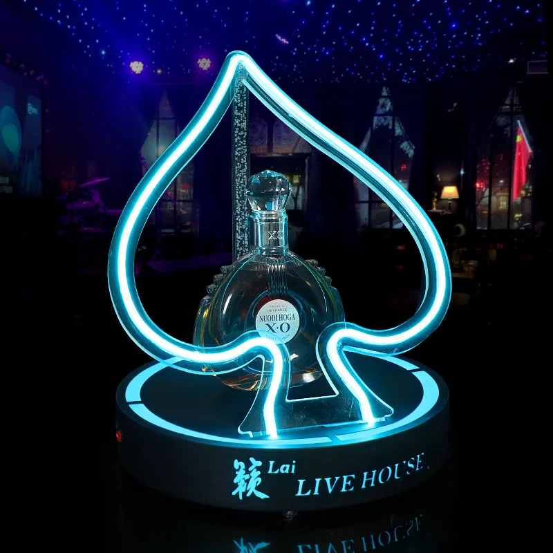 Champagne Bottle PresenterAce Of Spade Glorifier Neon SignChampagne Bottle Presenter Ace Of Spade Glorifier Neon Sign