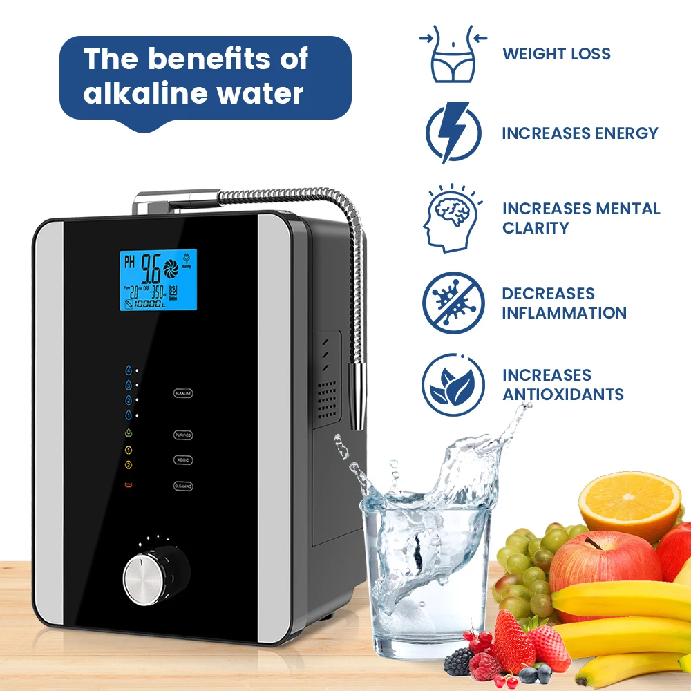 Kangen Water Machine Alkaline Water Ionizer 11 Plates Alkaline Water Filter Machine Japan Technology AL-808D