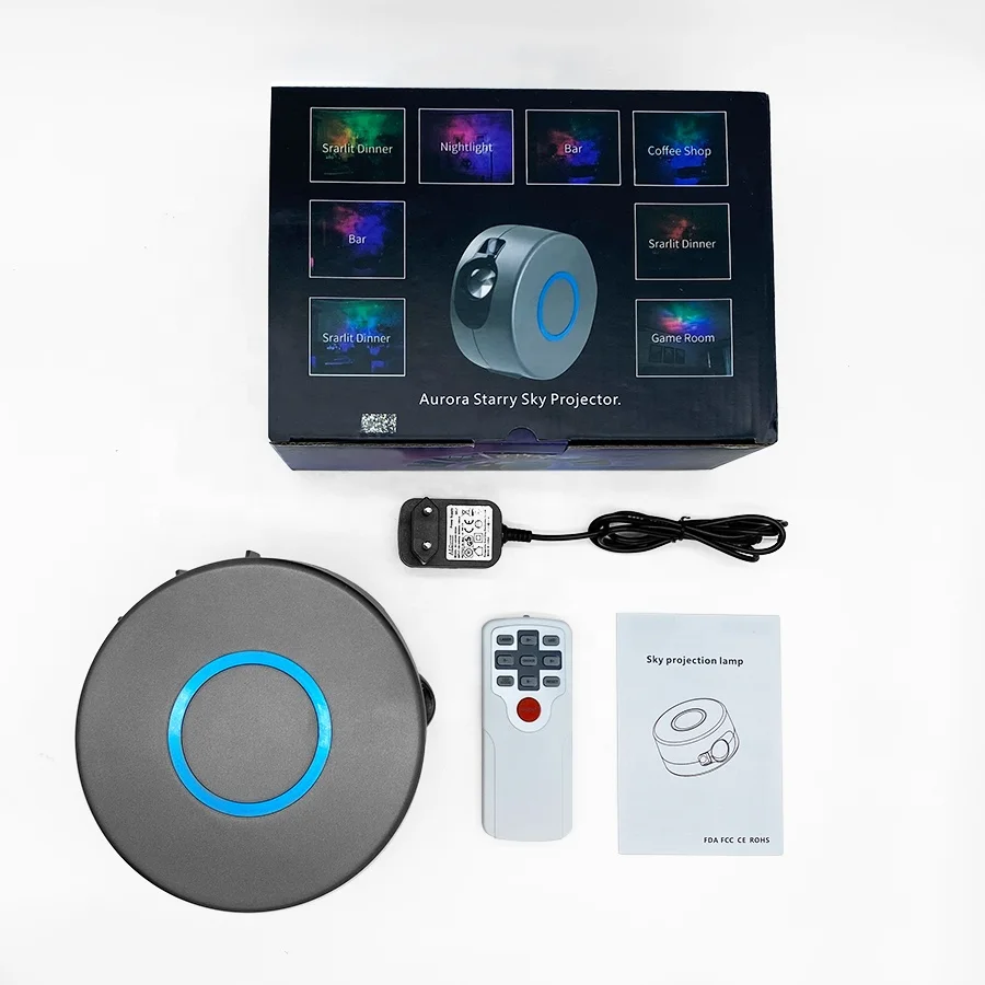  Новый лазерный проектор Biumart на Amazon галактика звездное небо светодиодная лампа красочная туманность облако ночник с пультом дистанционного
