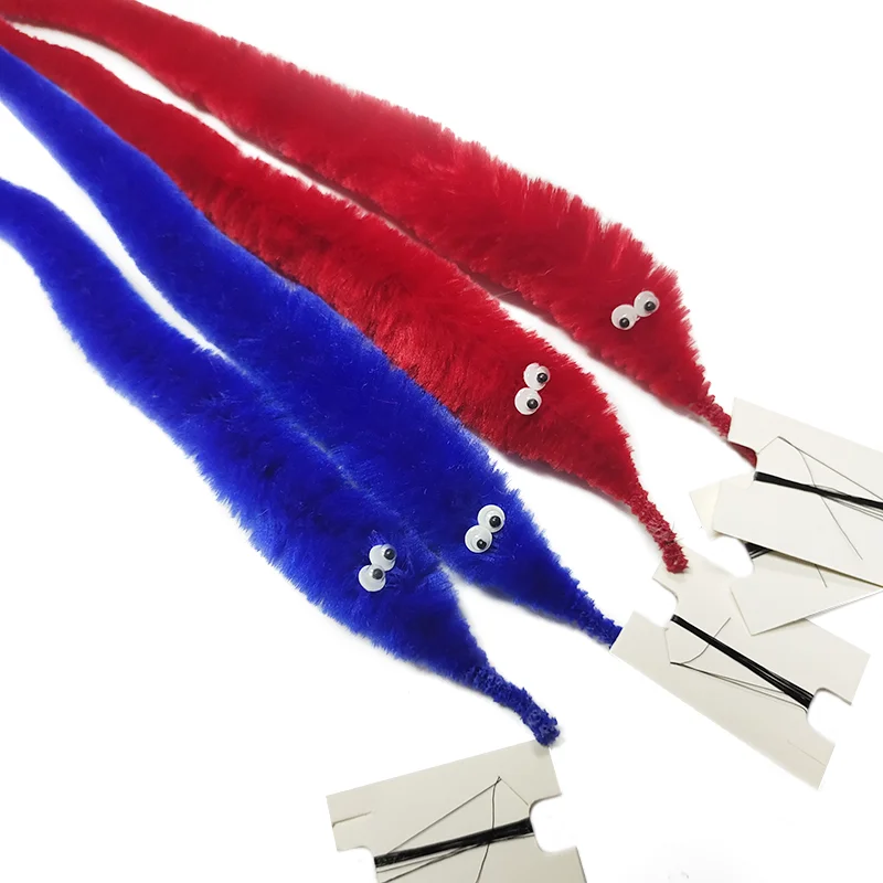 Magic Twist Wiggly Worms Toy Fuzzy Plush Stress Relief Craft Supplies Stocking Filler and Party Favor Toys