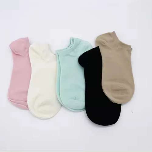 Inventory Handling cheap price socks summer color solid style lady ankle socks