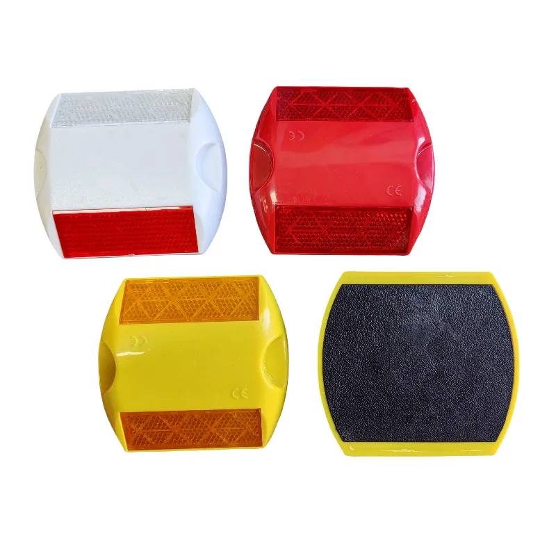 Plastic Road Studs White Cat Eye ABS Plastic Traffic Reflective Road Stud Lights Reflective lights