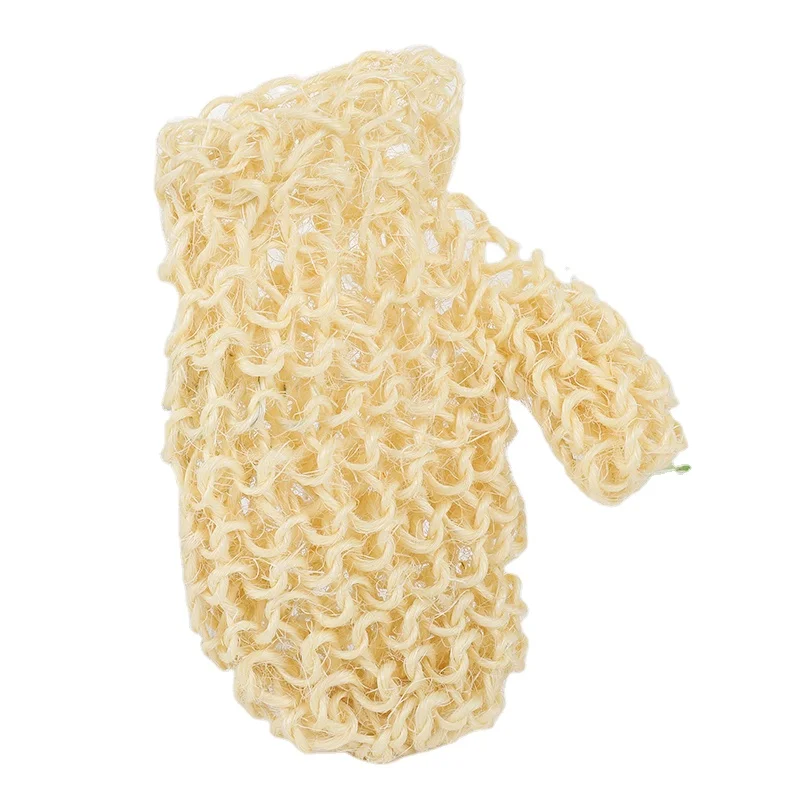 Exfoliating Sisal Loofah Gloves Mitten Remove Dead Skin Bath Body Scrub Exfoliator Bath Glove