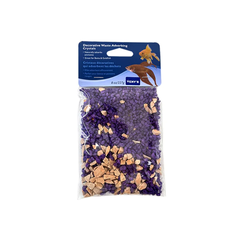 Deodorizing and disinfecting fish tank bottom sand, removing urine smell, eliminating fishy odor, and improving water quality.