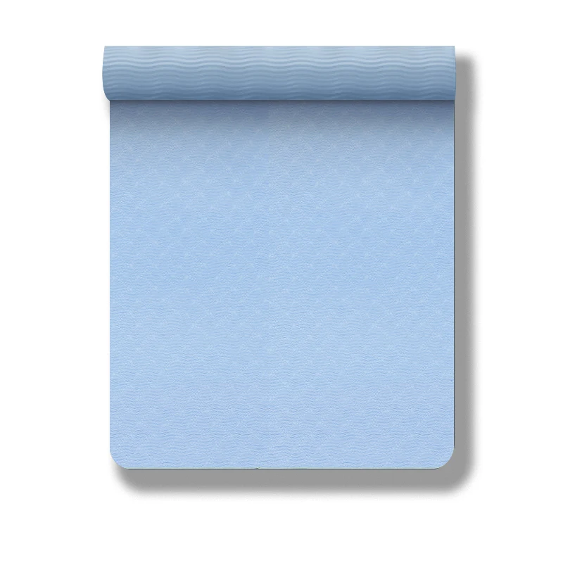 Durable 10mm Extra Thick TPE Yoga Mat Comfortable Non-Slip Fitness Foam Exercise Mat with Custom Logo NBR and Rubber Material