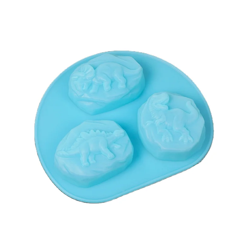 LFDIY6053 оптовая продажа индивидуальных 3D динозавров силиконовые формы для детского самостоятельного изготовления мыла торта мороженого печенья