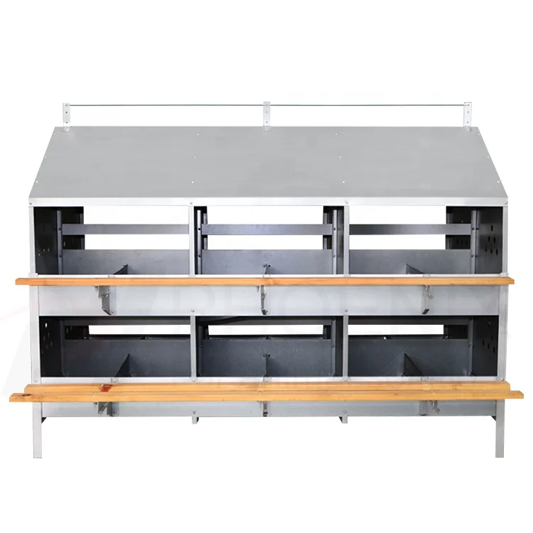 YYL/ 24 Holes Poultry Chicken Farm Manual Egg Laying Nest Metal Chicken Nesting Box