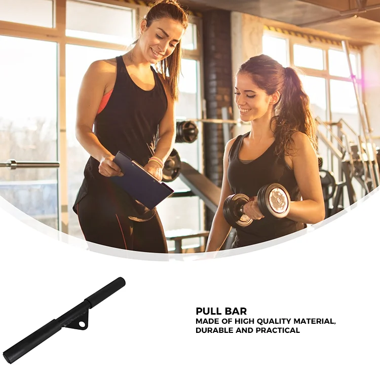 Fitness Bar Exercise Handles Workout Bars Tricep Press Household Tools Attachment Down Cable Pulley Muscle Trainer