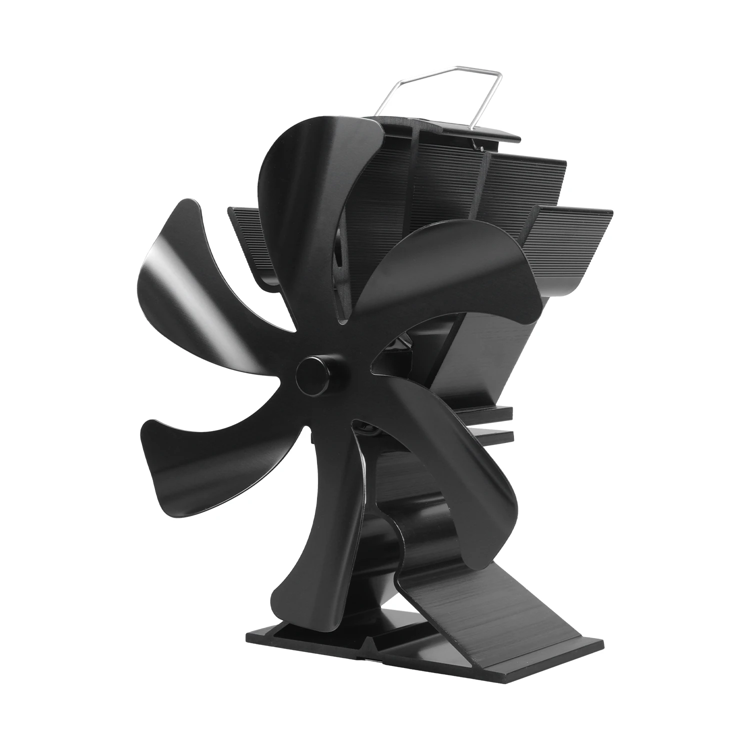 Wood Stove Fan Heat Powered 6 Blades Fireplace Fan Heat Stove Top Fan