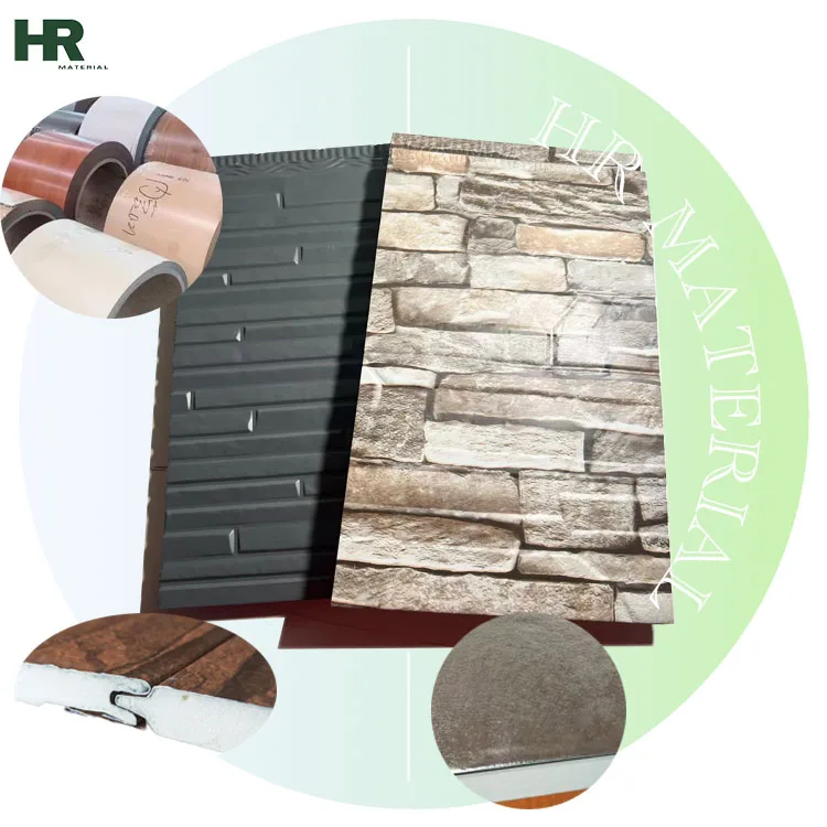 16mm Insulation PU Zinc Exterior Wall Panel Siding for House