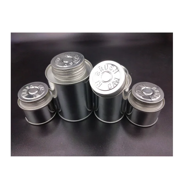 2OZ Tin Can with Brush 59ml small PVC glue Metal cans