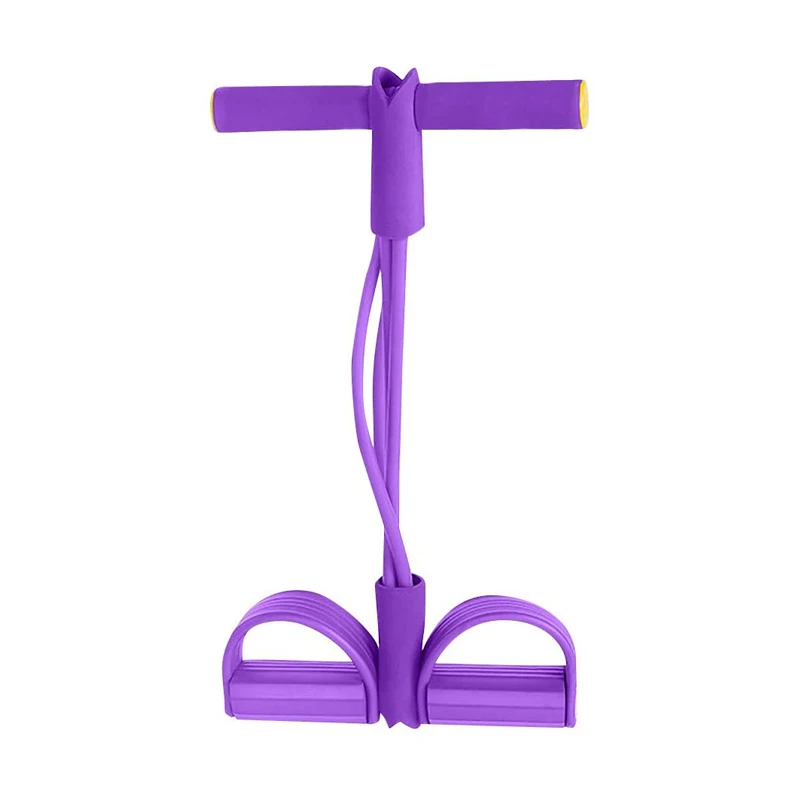 Abdomen Expander Strength Trainer Elastic Abdominal Exercise Four-tube Pedal Pull Tensioner