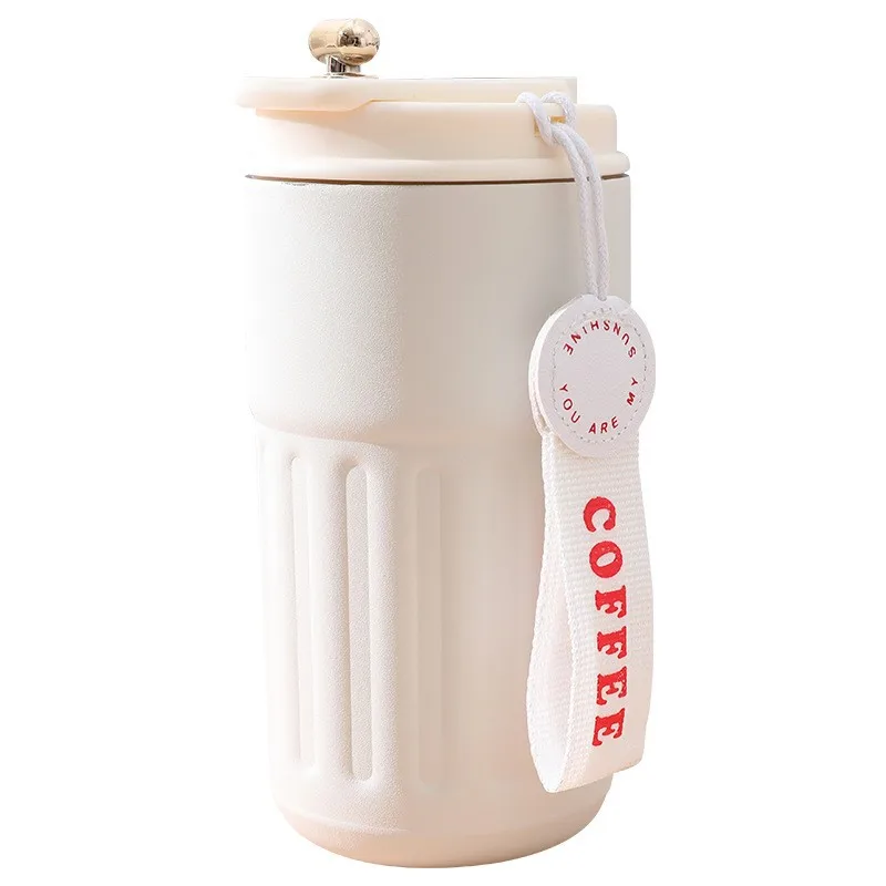 High Appearance Level Thermos Cup Portable 316 Stainless Steel Coffee Cup Travel Vacuum Water Cup Gift Customization