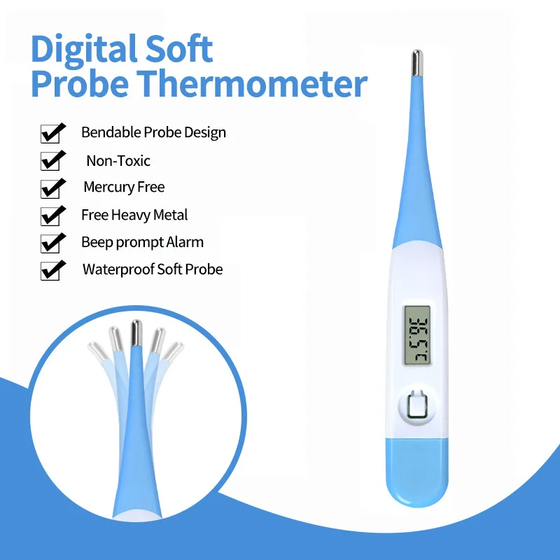 Made in China instant read thermometer Mini lcd Electronic Digital Soft Probe Thermometer