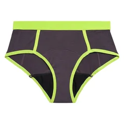 New Design Big Size 4XL Color Contrast Sport Menstruation Hygienique Panties High Waist Sanitary Menstrual Period Panties