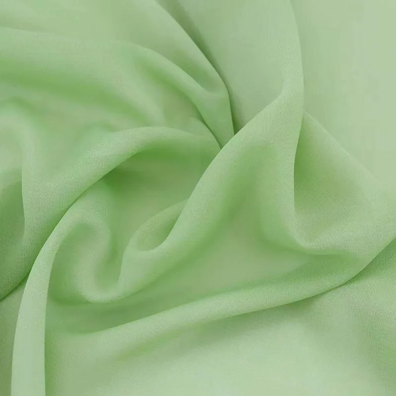 Factory Wholesale Hot Sale Dress Fabric Free Sample Soft Chiffon Fabric Roll Plain Chiffon Fabric