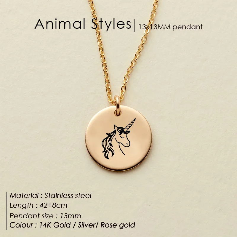 316L surgical stainless steel 14K Gold Plated Cute Minimalist Jewelry Butterfly Necklace Pendant For Women Girls