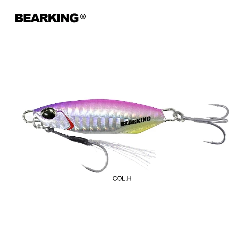 Spot OEM ODMBEARKING 30g 40g DRAGER Metal Cast Jig Spoon Artificial Bait Tackle Shore Casting Jigging Lead Fish Sea Bass Lure