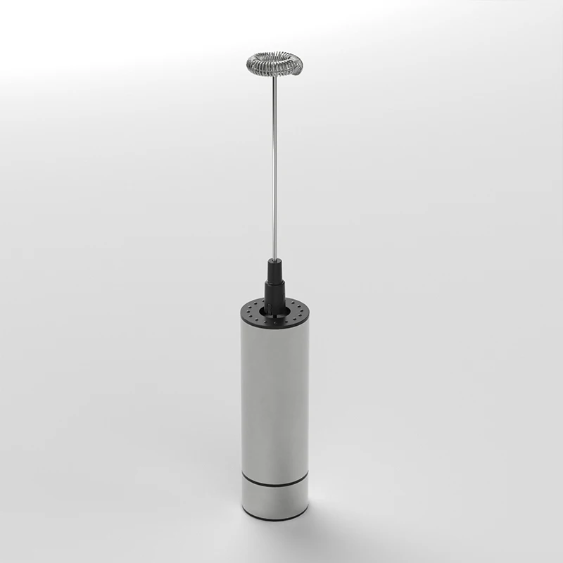 2023 Factory price Stainless steel handle portable battery automatic electric milk frother for mixer coffee