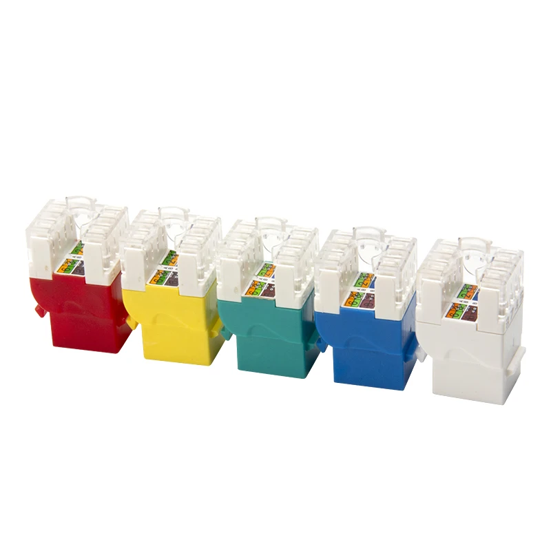 180 Degree 8P8C cat 6 cat 6a Modular jack UTP Rj45 Cat6 Lan Network Female Cat5e Cat6 Cat6a Keystone Jack