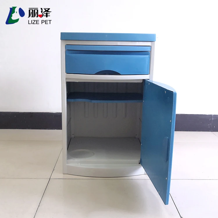 LIZE High Quality ABS Hospital Bedside Cabinet With Drawer Patient Bedside Medical Locker