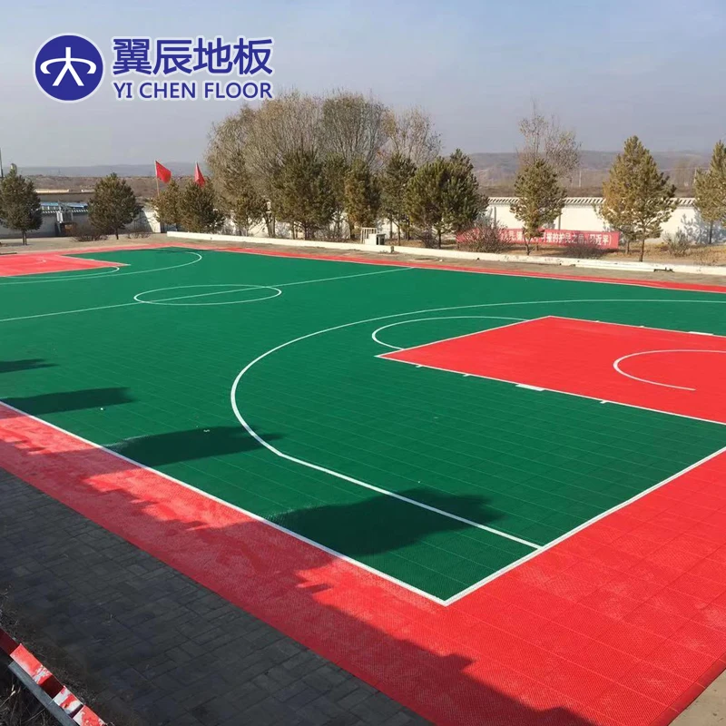 Best-selling double layer asterisk suspended interlocking tiles for multipurpose sports flooring