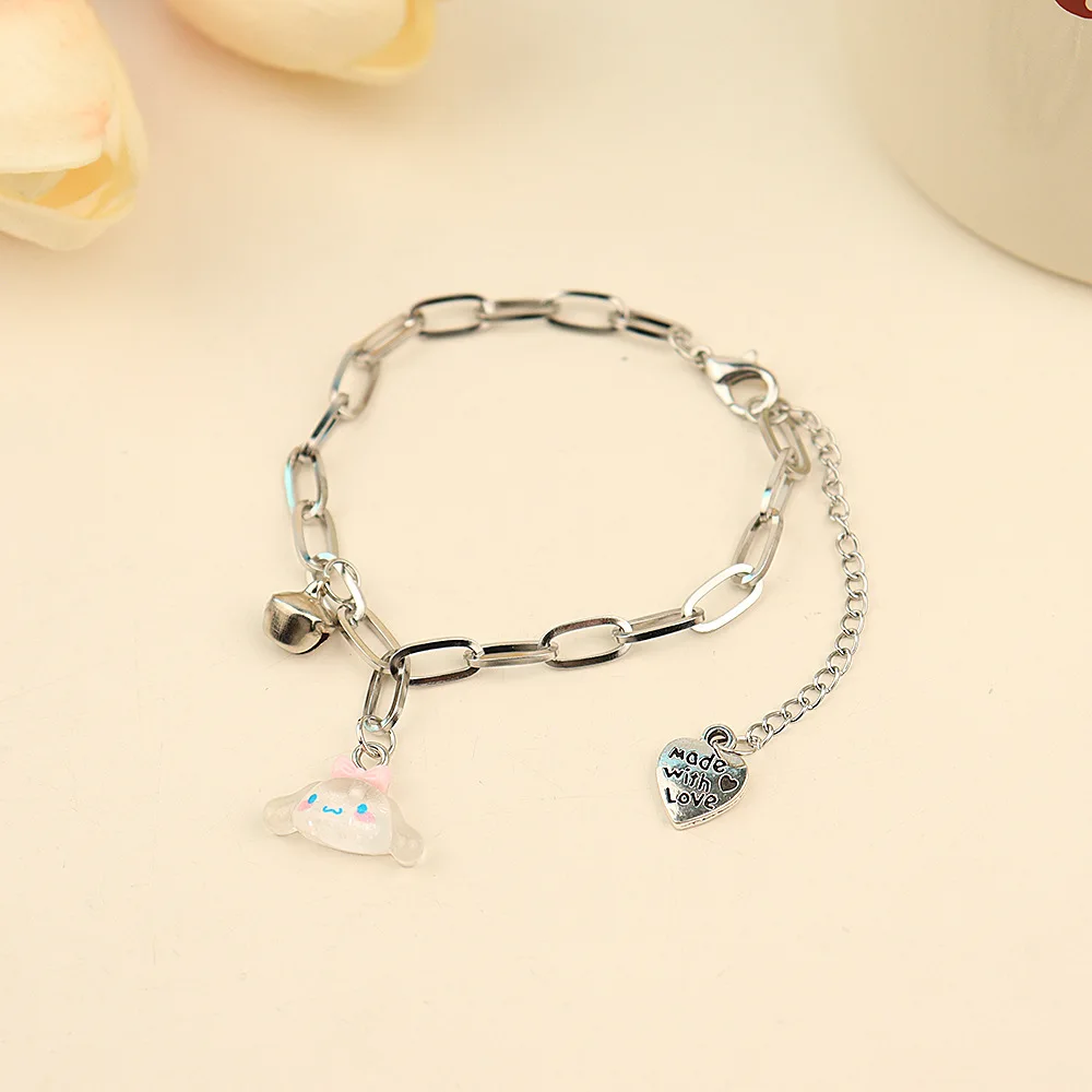 Cute Cartoon Bell Adjustable Bestie Couple Bracelet