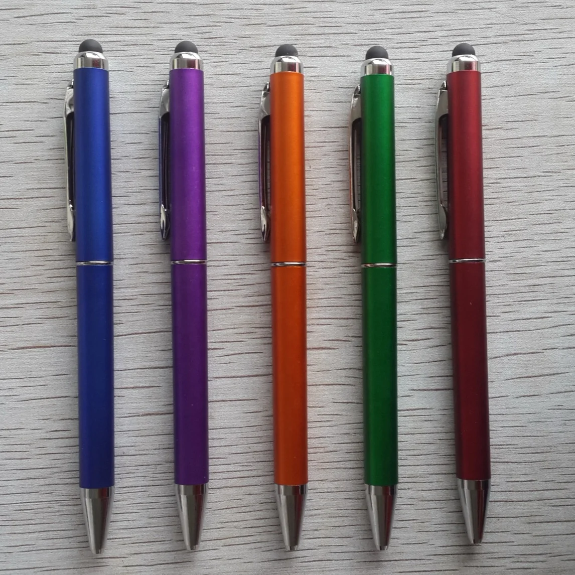 Wholesale Unique Promocionales Boligrafos de Plastico Twist Blank pen stylus With Custom LOGO printing