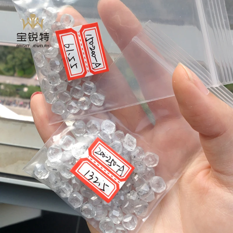 Cvd Rough Diamond Uncut 1-10 CT A+ A B D Man Made Synthetic Rough Diamond Hpht Rough Diamond